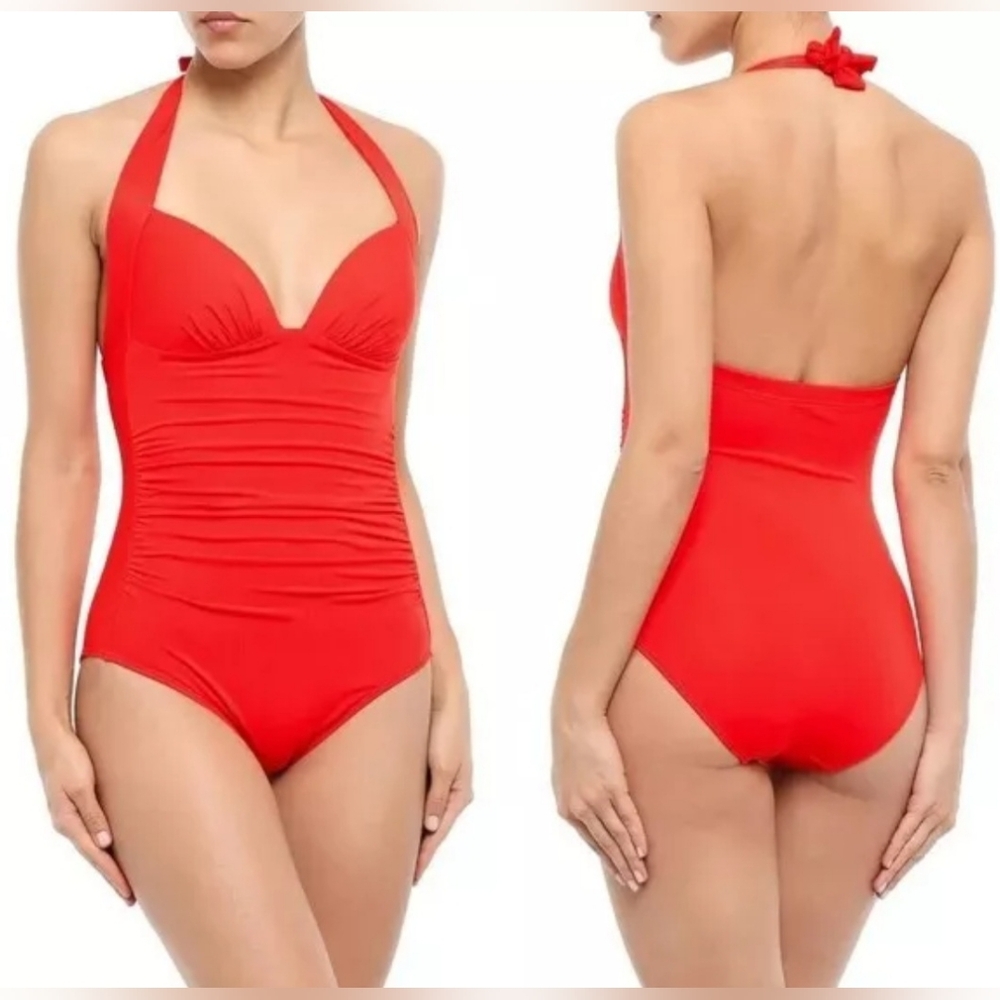 JETS Australia Jetset 50's ruched swimsuit size 4